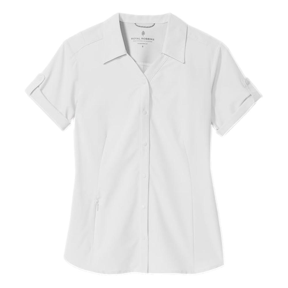Royal Robbins Women's Expedition Pro Short Sleeve Shirt WHITE_010