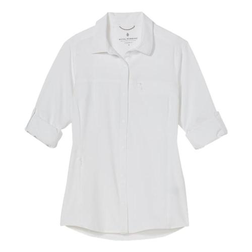 Royal Robbins Women's Bug Barrier Expedition Pro Long Sleeve Shirt White_010