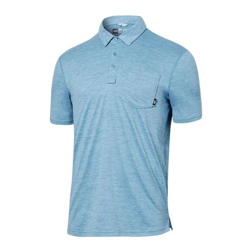 Saxx Men's Droptemp All Day Cooling Polo Shirt Wablue_wbh