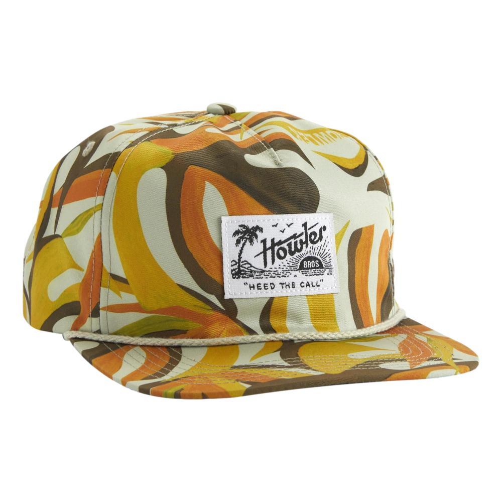 Howler Brothers Monstera Mash Unstructured Snapback Hat CITRON