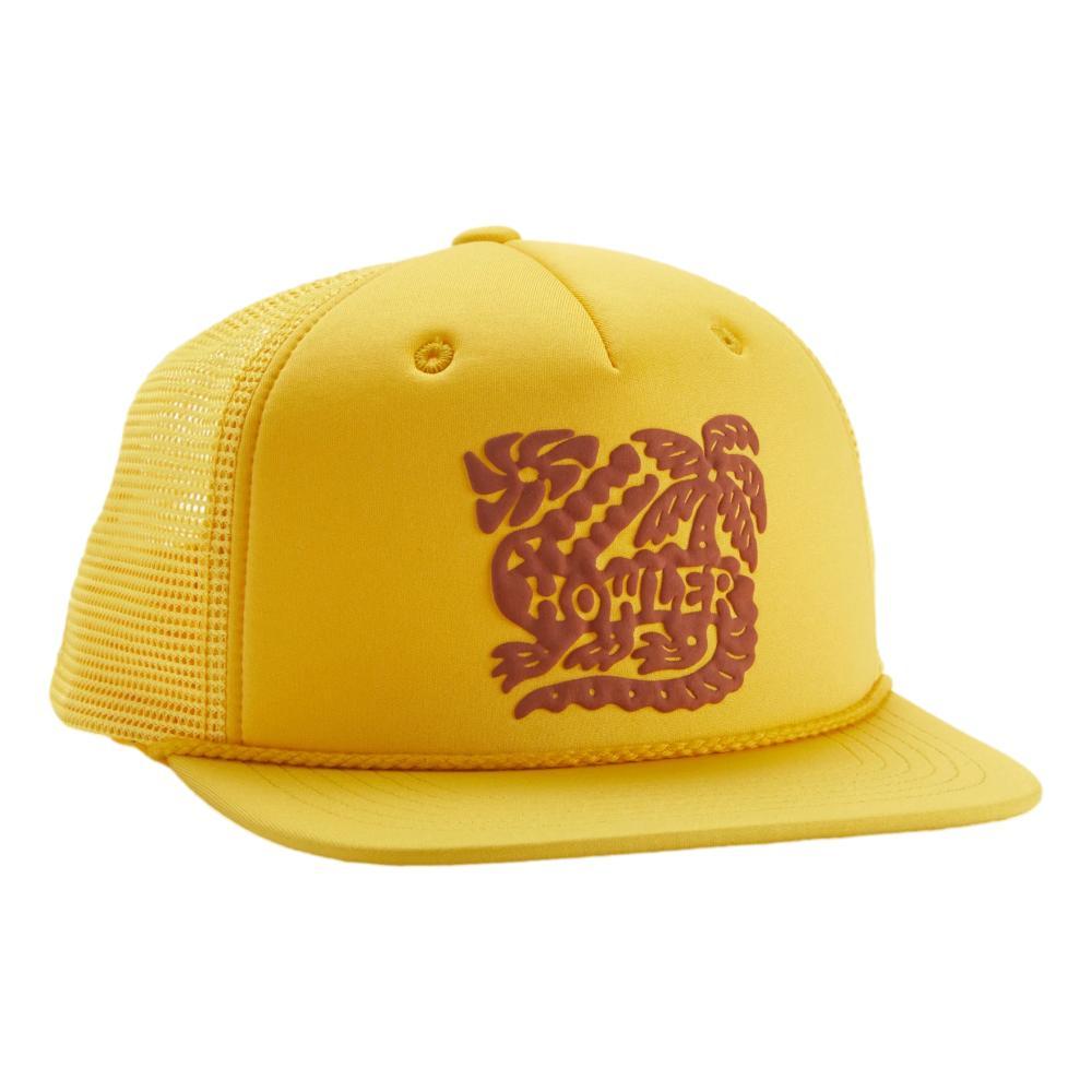 Howler Brothers Gator Palm Snapback Hat GOLD