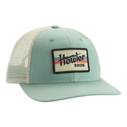 Howler Brothers Electric Stripe Snapback Hat Seafoam