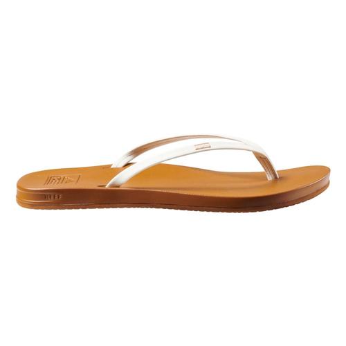 Reef Women's Cushion Slim Sandals White.Tan