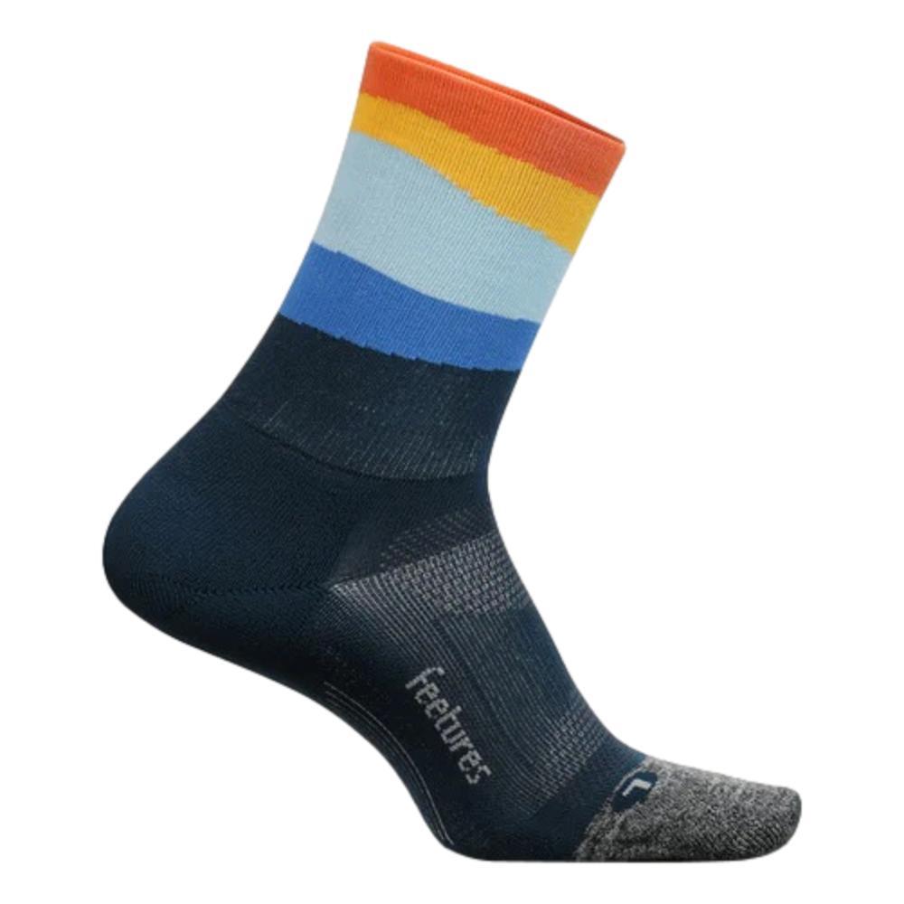 Feetures Unisex Elite Light Cushion Mini Crew Socks ASCNTBLUE