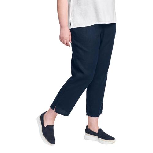 FLAX Women's Pocketed Ankle Pant Midnight