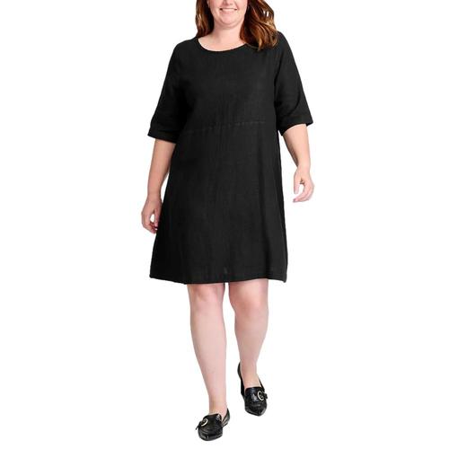 FLAX Women's Simple Dress Black
