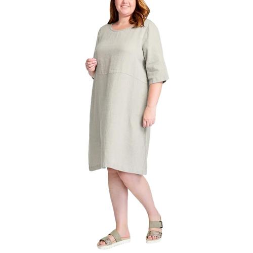FLAX Women's Simple Dress Natural