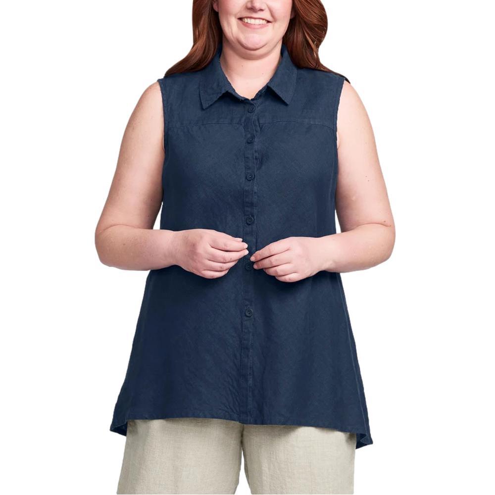 FLAX Women's Skyline Generous Blouse MIDNIGHT