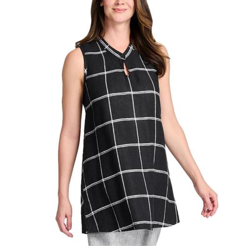 FLAX Women's Keyhole Tunic Ebonytatte