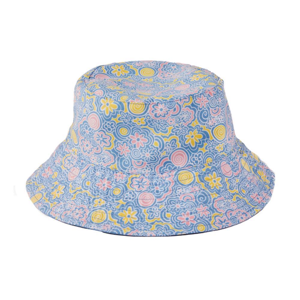 Life is Good Toddlers Flower Doodle Pattern Made In The Shade Bucket Hat CORNBLUE