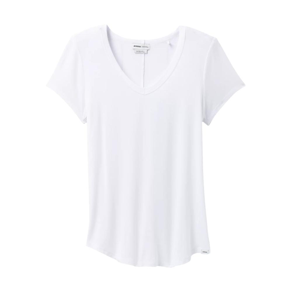 prAna Women's Foundation 365 V-Neck Top WHITE