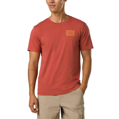 prAna Men's Graphic Short Sleeve Tee Rustheather