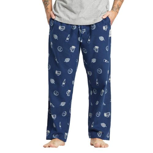 Life is Good Men's IPA Beer Pattern Classic Sleep Pants Dblue_beer