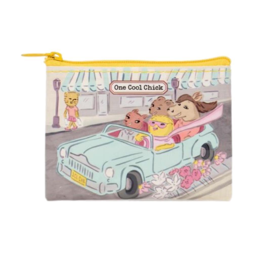  Blue Q One Cool Chick Coin Purse