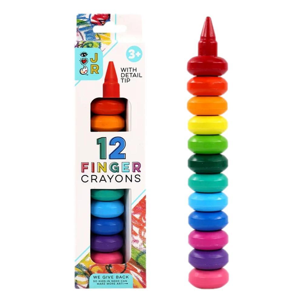  Bright Stripes Iheartart Jr.12 Finger Crayons