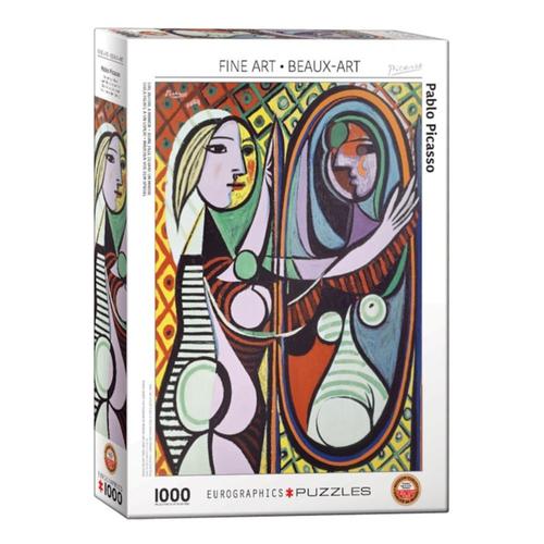 Eurographics Girl Before a Mirror 1000 Piece Jigsaw Puzzle .