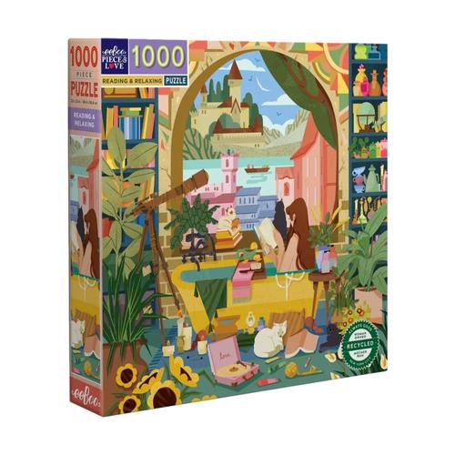eeBoo Reading & Relaxing 1000 Piece Jigsaw Puzzle