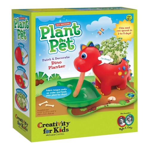 Faber-Castell Creativity for Kids Self-Watering Plant Pet Dinosaur
