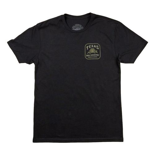 THC Provisions Unisex Hill Country Dillo Feather Grass Tee Black
