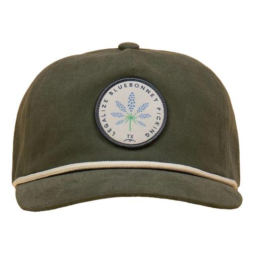 THC Provisions Legalize Bluebonnet Picking Guadalupe Snapback Hat Fern