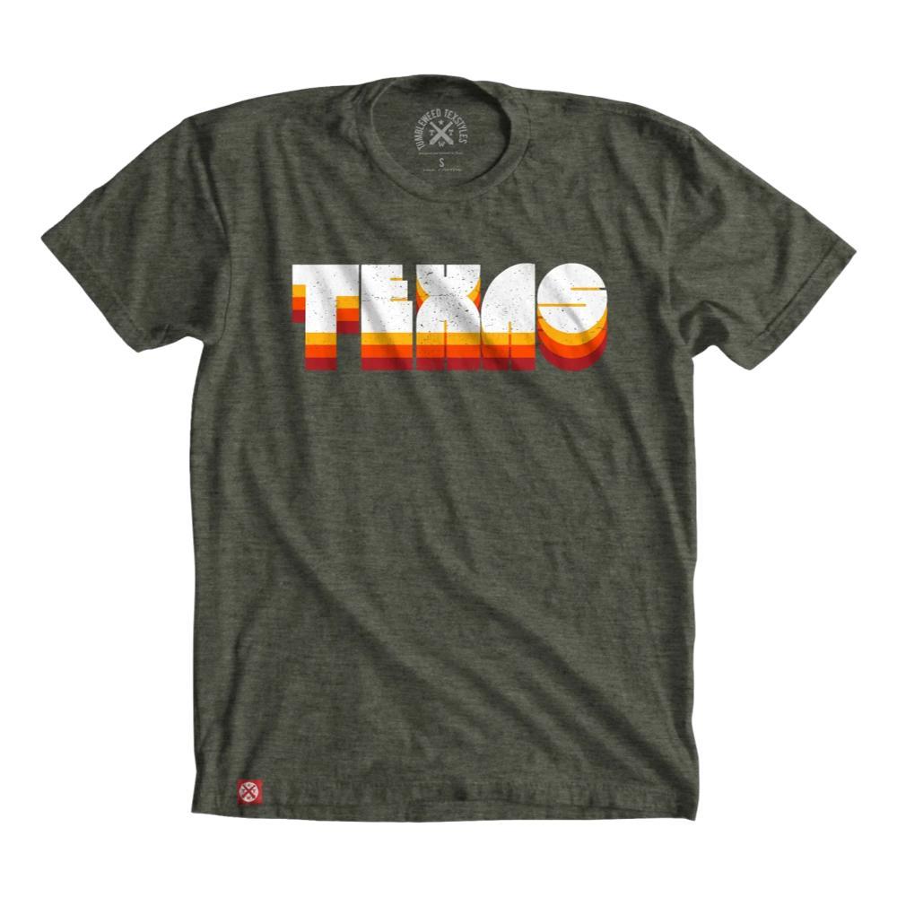 Tumbleweed TexStyles Unisex Retro Texas T-Shirt MLTRYGREEN
