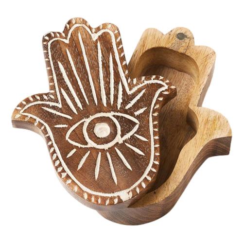 Matr Boomie Drishti Hamsa Evil Eye Swivel Lid Box