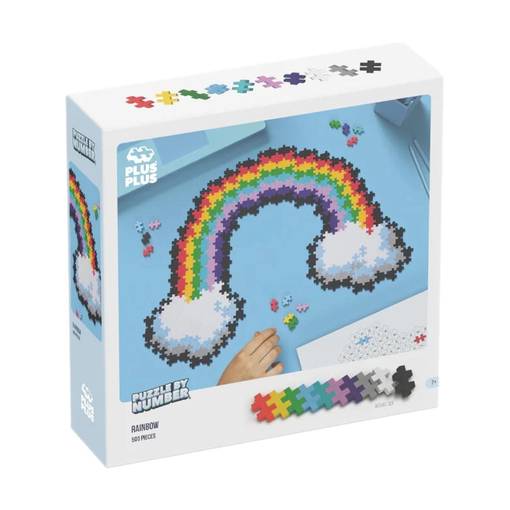  Plus Plus Puzzle By Number 500- Piece Rainbow Puzzle