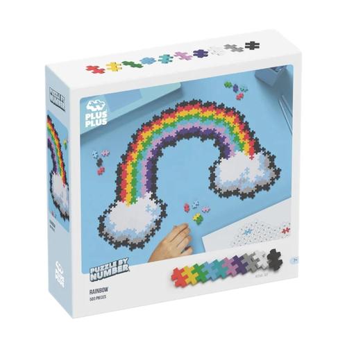 Plus Plus Puzzle By Number 500-Piece Rainbow Puzzle