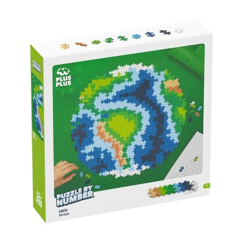 Plus Plus Puzzle By Number 800-Piece Earth Puzzle