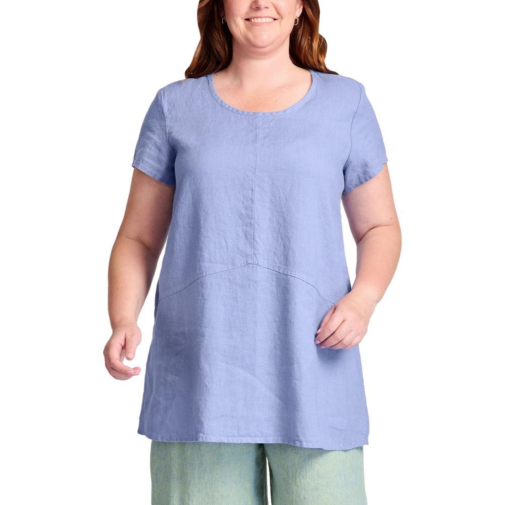 FLAX Women's Simplest Tee BLUEBELL