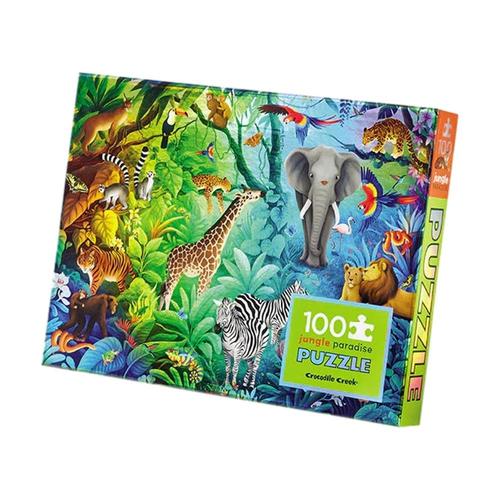 Crocodile Creek Jungle Paradise 100 Piece Jigsaw Puzzle