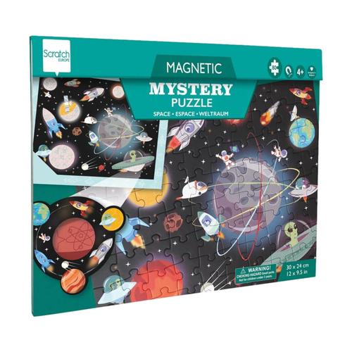 Scratch 2 In 1 Magnetic Mystery 80 Piece Jigsaw Puzzle - Space