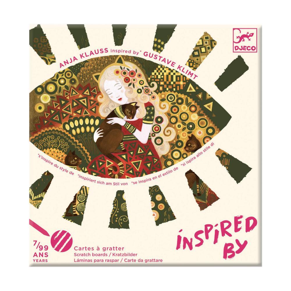  Djeco Golden Goddesses Inspired By Klimt Scratch Boards Art Kit