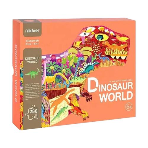 mideer Huge Animal Dinosaur World 280 Piece Jigsaw Puzzle