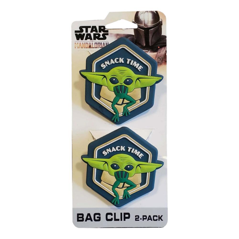  Nmr Star Wars Mandalorian The Child Snack Time Bag Clip 2- Pk