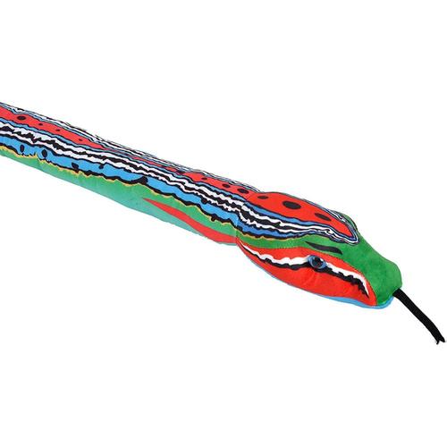 Wild Republic Green Blue Red Snake Plush