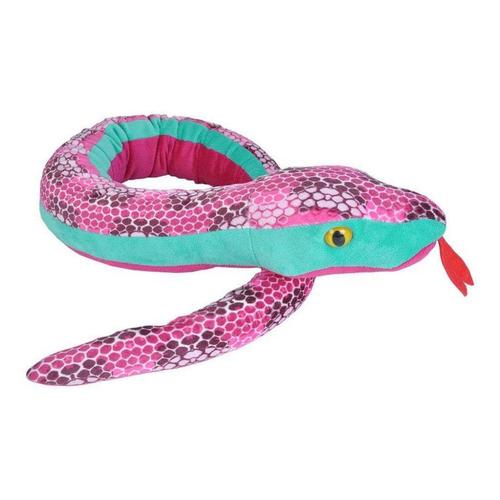 Wild Republic Honeycomb Pink Snake Plush