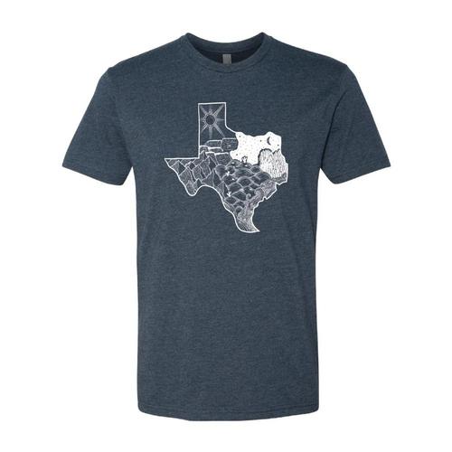 Natural Tribute Unisex Texas T-Shirt Midnight