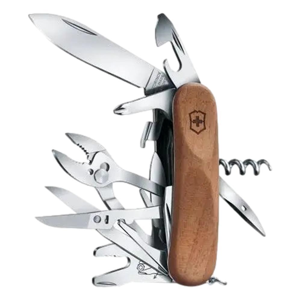 Victorinox - Swiss Army Brand Evolution S557 Wood Pocket Knife WALNUT