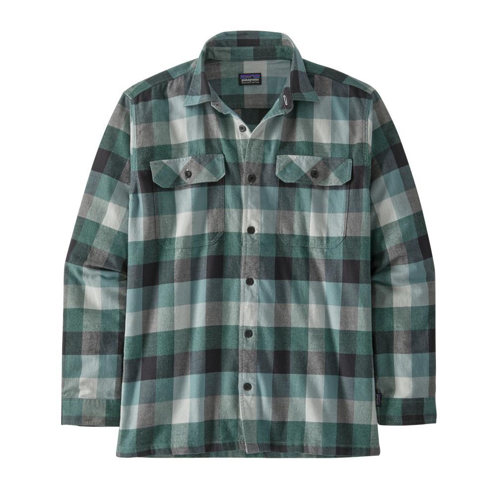 Patagonia Men's Long-Sleeved Organic Cotton Midweight Fjord Flannel Shirt GREEN_GDNU