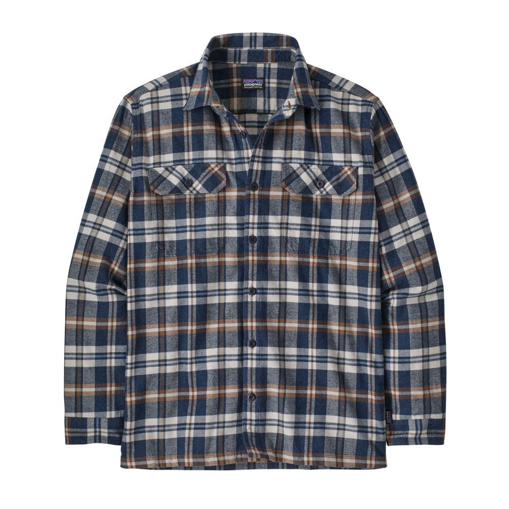 Patagonia Men's Long-Sleeved Organic Cotton Midweight Fjord Flannel Shirt NNAVY_FINN