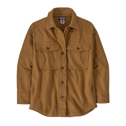 Patagonia Women's Heavyweight Fjord Flannel Overshirt Brown_nesb