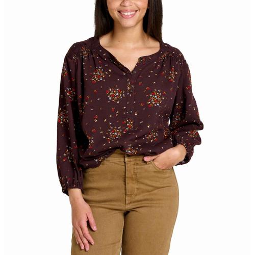 Toad&Co Women's Manzana Long Sleeve Peasant Top Carobf_209
