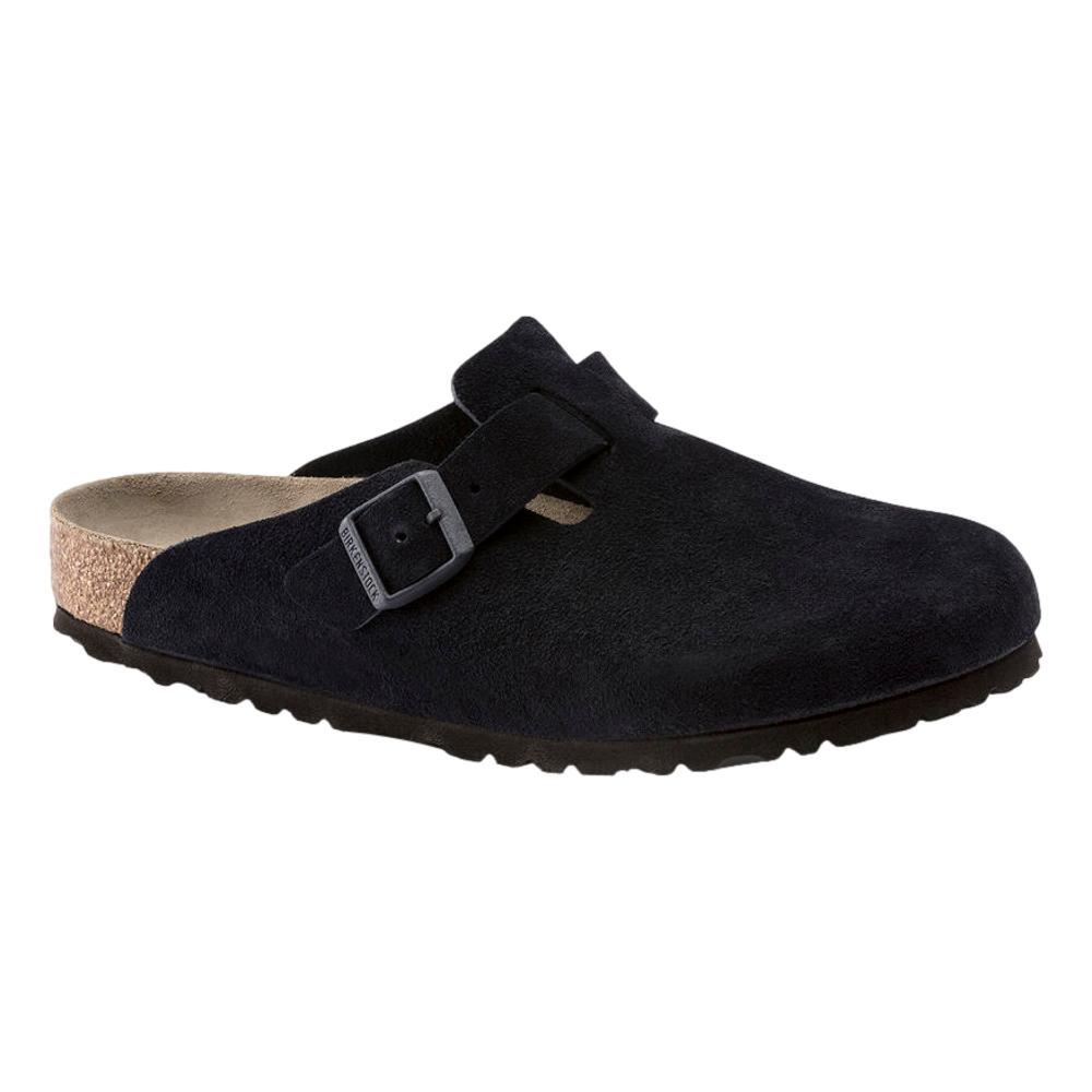Birkenstock Women's Boston Soft Footbed Suede Leather Clogs - Narrow MIDNT.SD