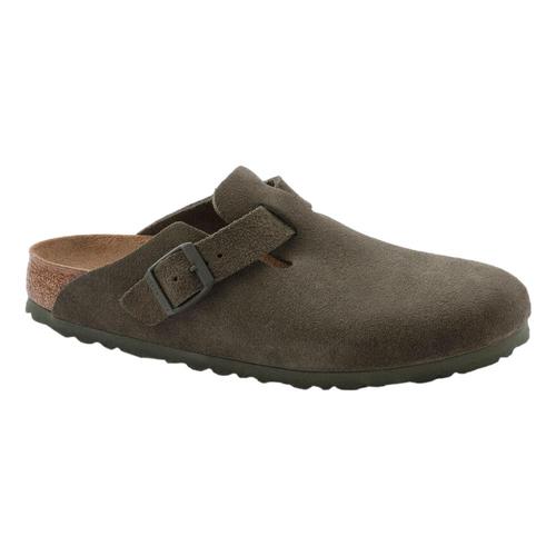 Birkenstock Women's Boston Suede Leather Clogs - Narrow Thyme.Sd