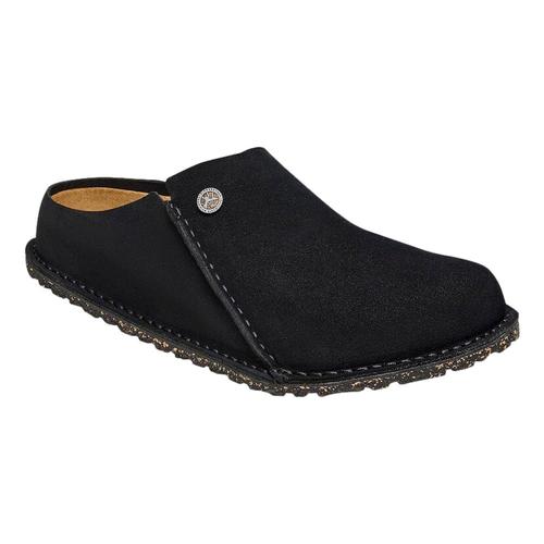 Birkenstock Women's Zermatt Premium Suede Leather Clogs - Narrow Black.Sd