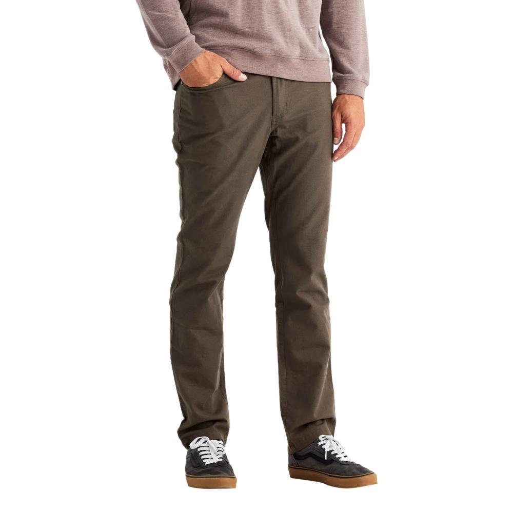 Free Fly Men's Stretch Canvas 5 Pocket Pants - 32in Inseam TOBACC_620