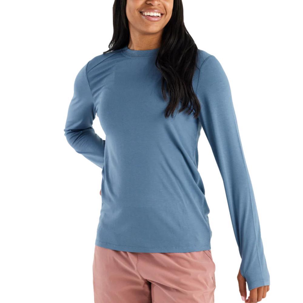 Free Fly Women's Bamboo Shade Long Sleeve II Shirt SLBLUE_447