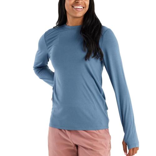 Free Fly Women's Bamboo Shade Long Sleeve II Shirt Slblue_447