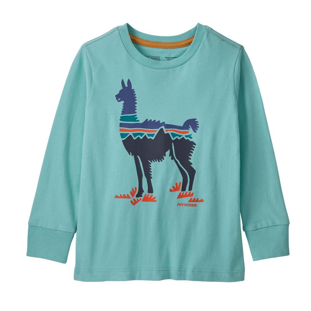 Patagonia Baby Long-Sleeved ROC Cotton Graphic T-Shirt SKFBLUE_FGBL